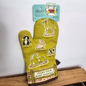Blue Q Oven Mitts learn your baby animals